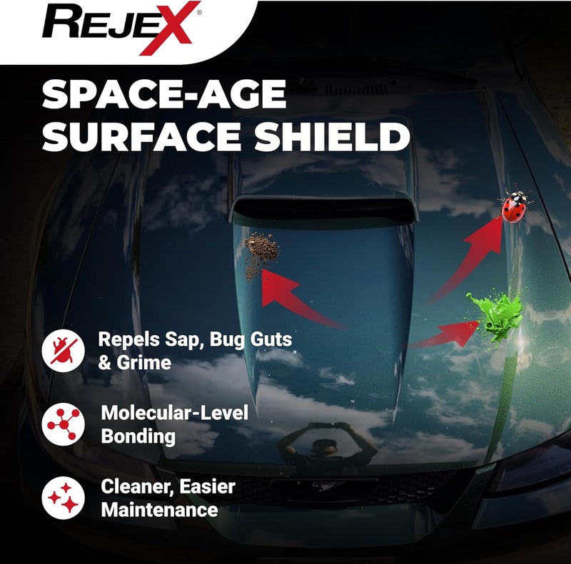 RejeX Corrosion Technologies 61041 (4 fl oz) – High Gloss Finish That Protects | For All Vehicles | Ceramic Matrix Paint and Surface Sealant | Lasts 3X Longer Than Wax | Nothing Sticks But The Shine! - Image 1