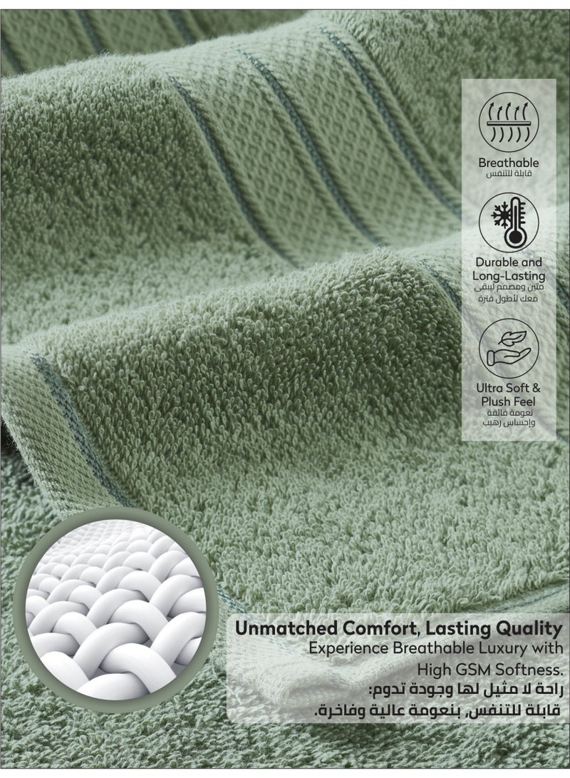 Donetella Premium 100 % Combed Cotton 2-Pcs Bath Sheet Set (85 X 172 CM) 600 GSM Large Towel, Highly Absorbent, Quick Dry,Best Towel for Bathroom, Spa And Hotel - Image 5