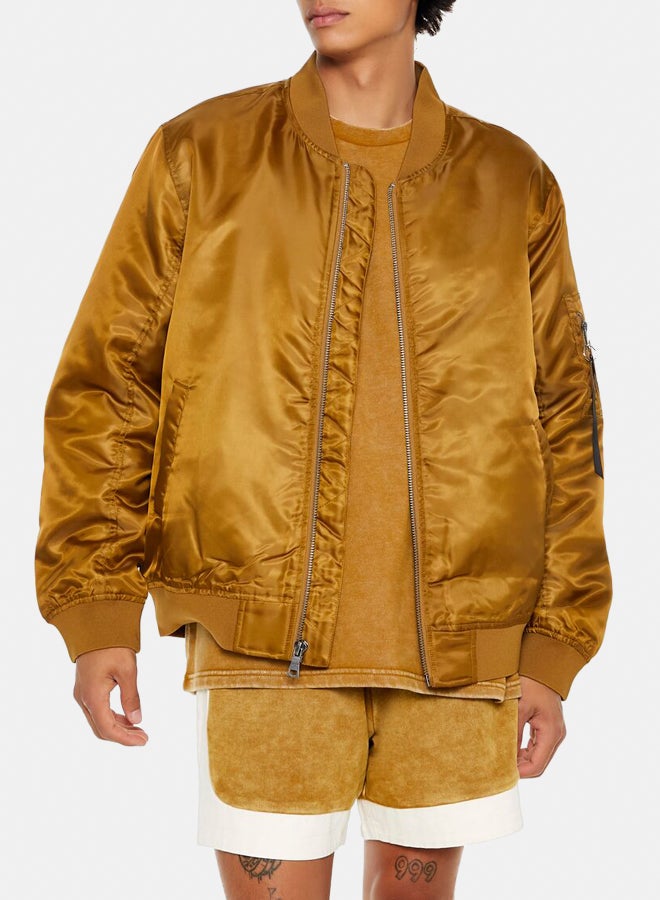 FOREVER 21 Zip-Up Bomber Jacket - Image 1