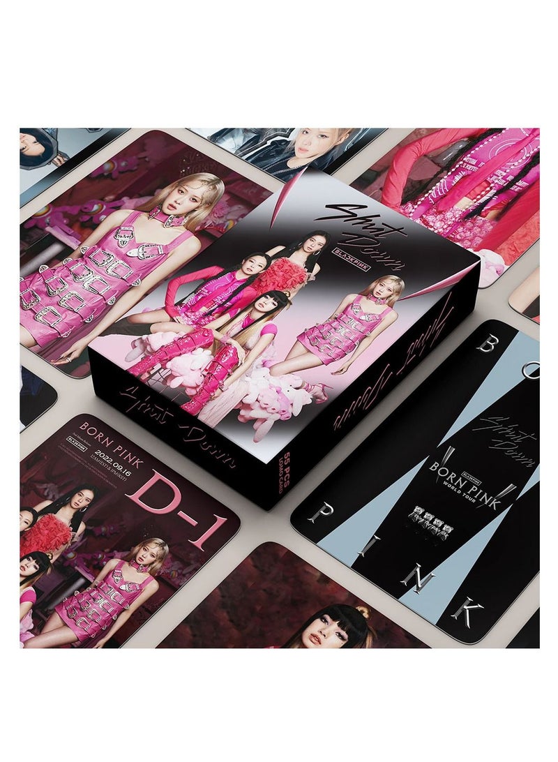 SKYLO 55-Piece Blackpink Shut Down Born Pink Lomo Card - Image 1