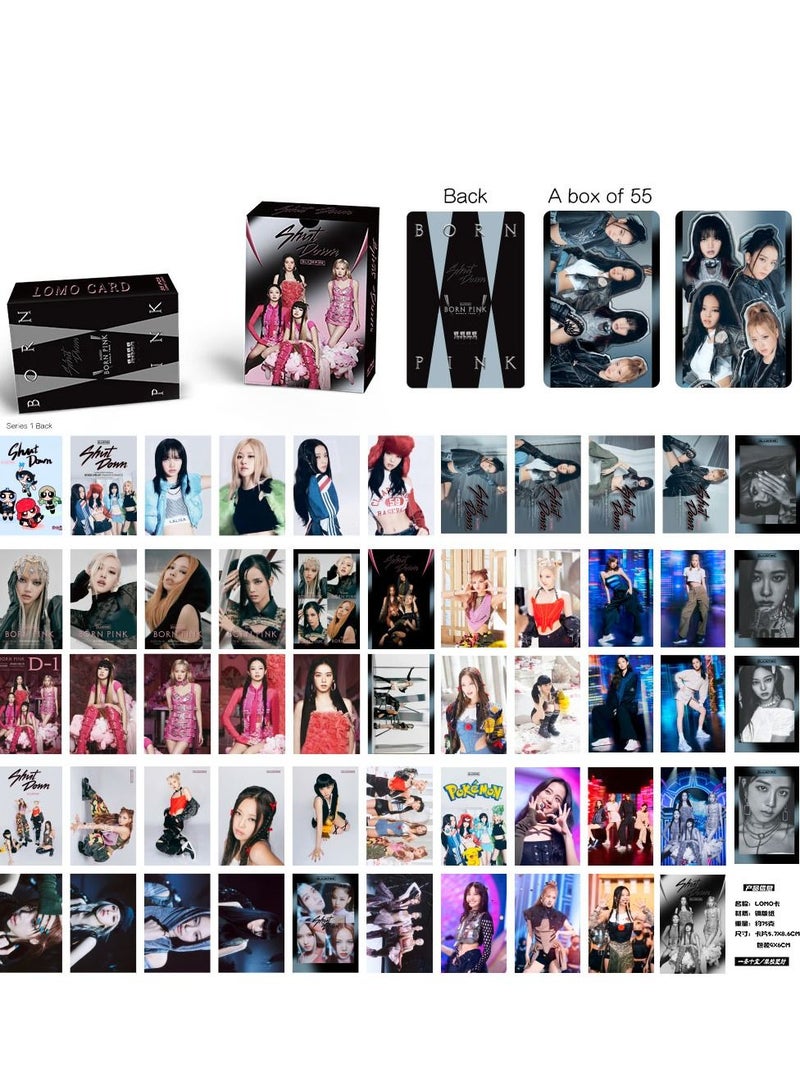 SKYLO 55-Piece Blackpink Shut Down Born Pink Lomo Card - Image 2