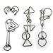Zooshine 4 Sets Advanced Metal Brain Puzzles Teasers Higher Level Challenge for Party Games Office Toys Family Games for Kids Adults - Image 2