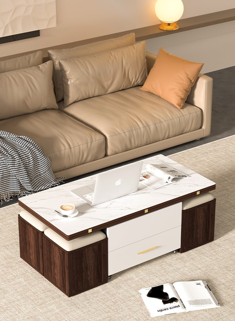Generic Multifunctional Adjustable Height Modern Dining Table Set Coffee Table Set  - Image 3