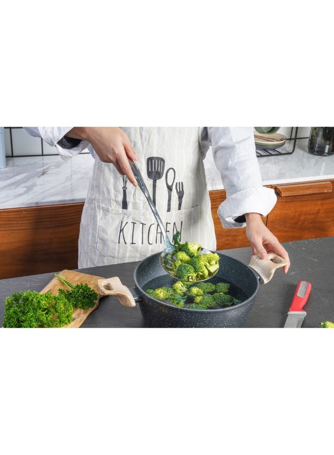 Baker's Secret 36.8cm Stainless Steel Skimmer – Durable Kitchen Accessory for Skimming, Straining, Frying & Heat-Resistant Cooking - Image 2