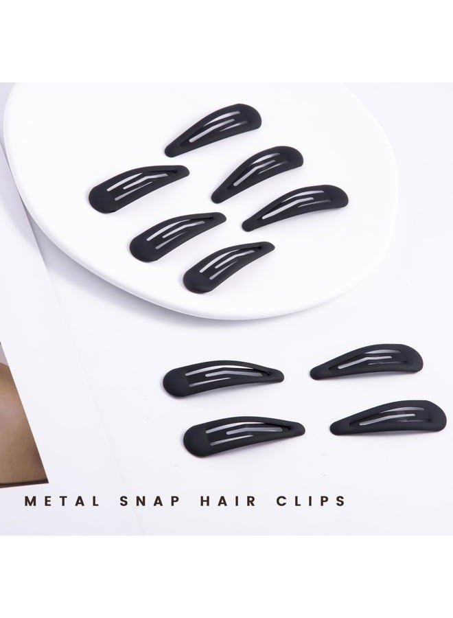 Cptots Small Hair Barrettes For Women No Slips Metal Snap Clips For Thin And Fine Hair,Black,20 PCS,1.97 x 0.5 Inches. - Image 3