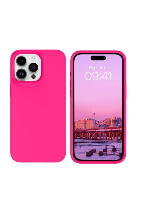 Case, Silicone Shockproof Slim Thin Phone Case for iPhone 13 Pro (hot Pink)