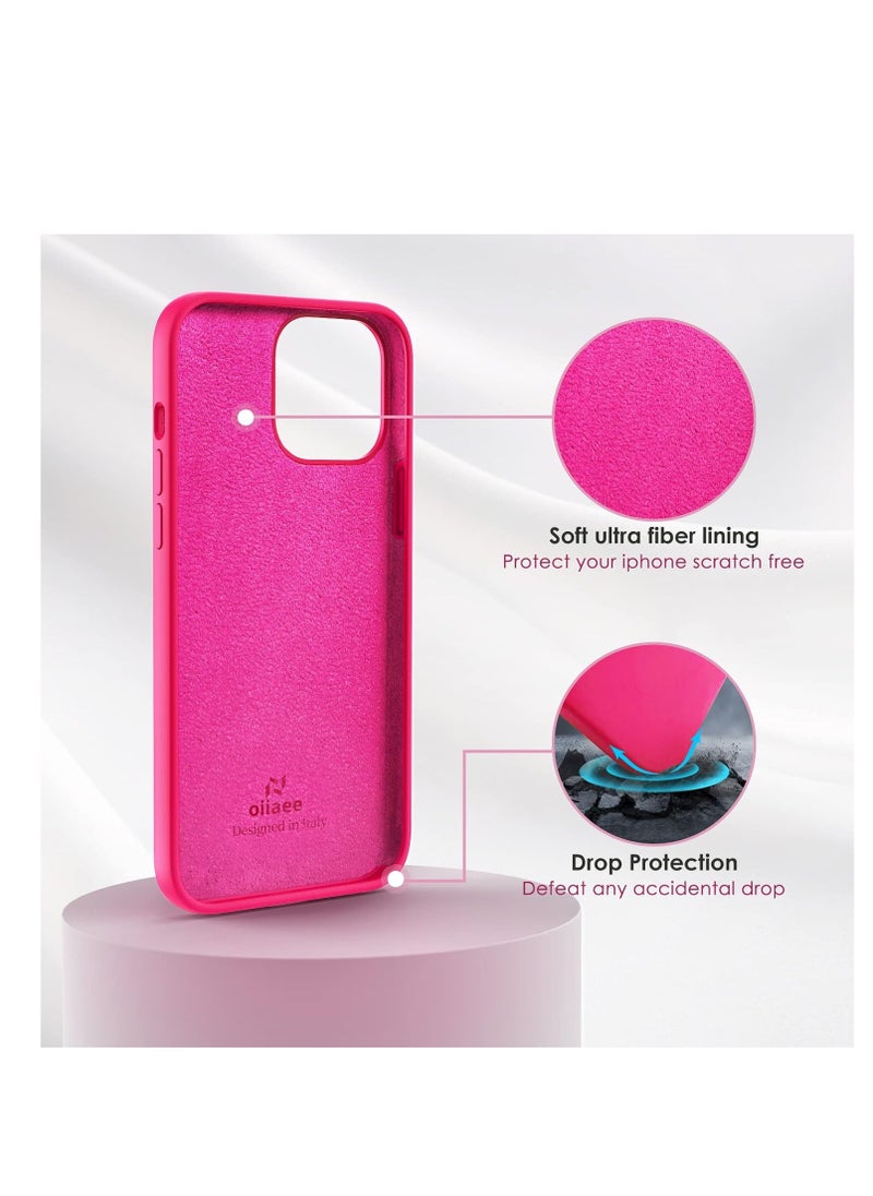 Generic - Case, Silicone Shockproof Slim Thin Phone Case for iPhone 11 Pro (hot Pink) - Image 1