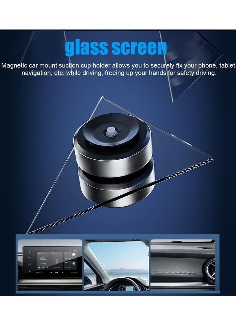 Magnetic Car Phone Holder with Suction Cup, Easy and Secure Phone Holder that Snaps Anywhere