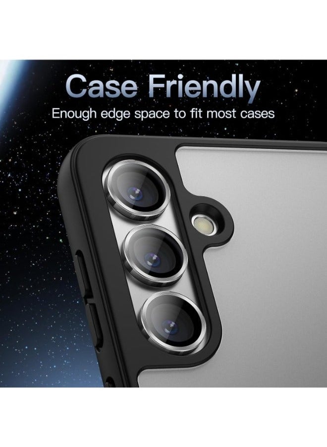 wexon Camera Lens Protector for Samsung Galaxy S25  , 9H Tempered Glass Single Ring Cover, Easy to Install, Clear HD, (Grey)  - Image 2