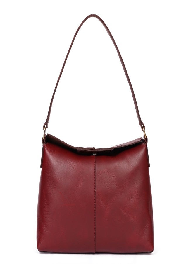 Celtic Premium Export Quality Genuine Leather Burgundy Shoulder & Sling Bag - Stylish Handbag for Women - Image 1