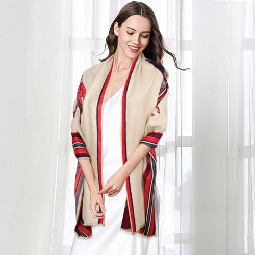 EXTREE Scarfs for Women Pashmina Silky Shawl Wrap for Evening Dressing Blanket Open Front Poncho Cape - Image 5