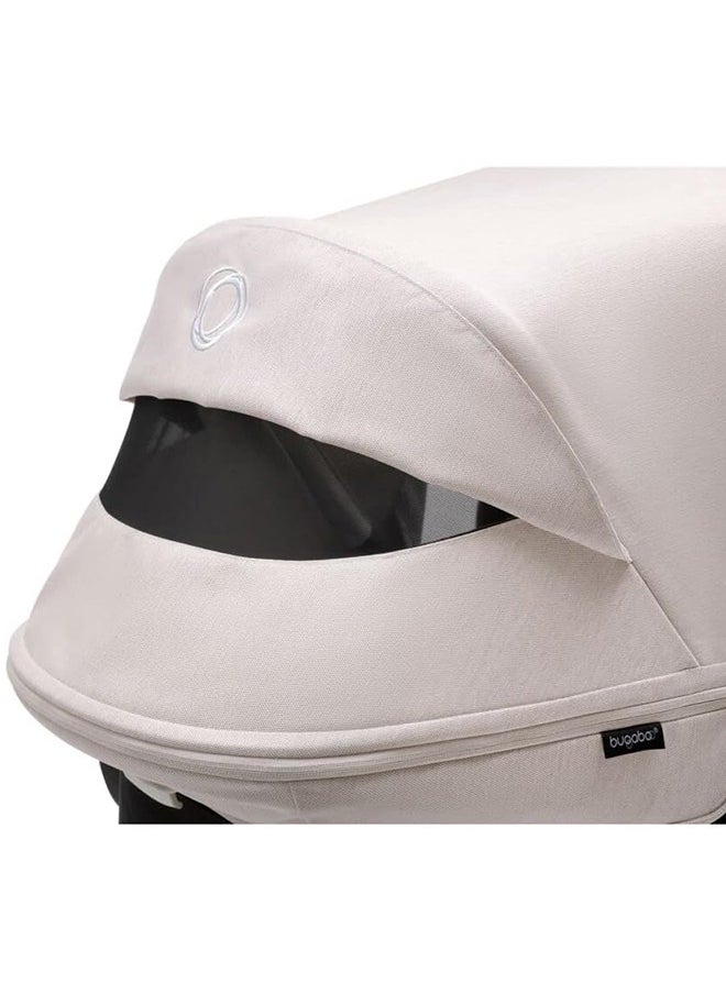 Bugaboo - Donkey 5 Extendable Sun Canopy With Upf Sun Protection And Peekaboo Mesh Panel, Compatible With All Donkey Models Misty White - Image 1