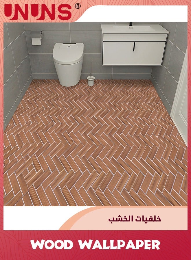 UNUNS Brick Pattern Peel And Stick Wallpaper,Red Brick Vintage 3D Visual Effect Self Adhesive Film Removable Waterproof Contact Paper,61cmx3m - Image 2