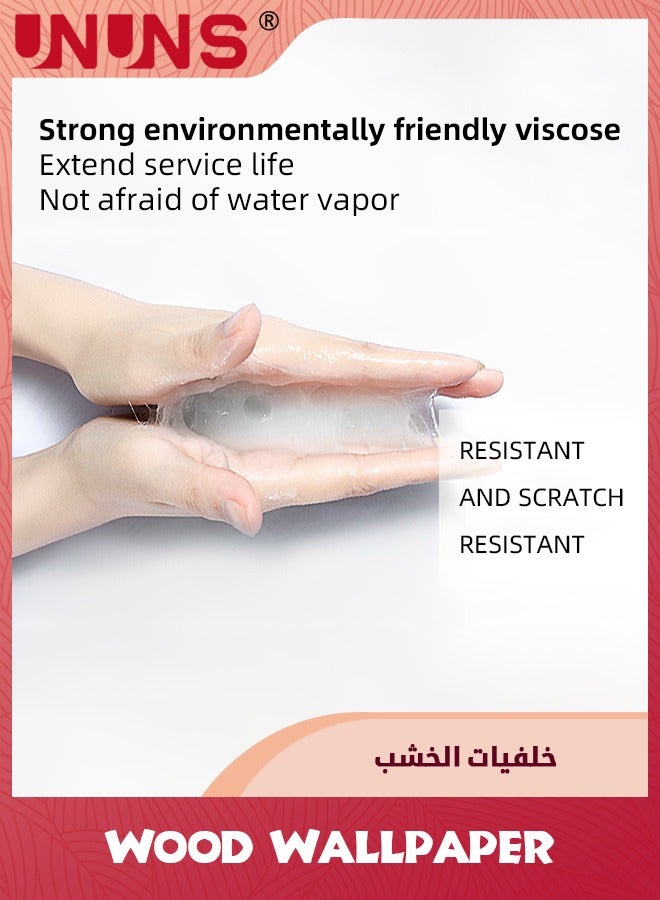 UNUNS Brick Pattern Peel And Stick Wallpaper,Red Brick Vintage 3D Visual Effect Self Adhesive Film Removable Waterproof Contact Paper,61cmx3m - Image 3