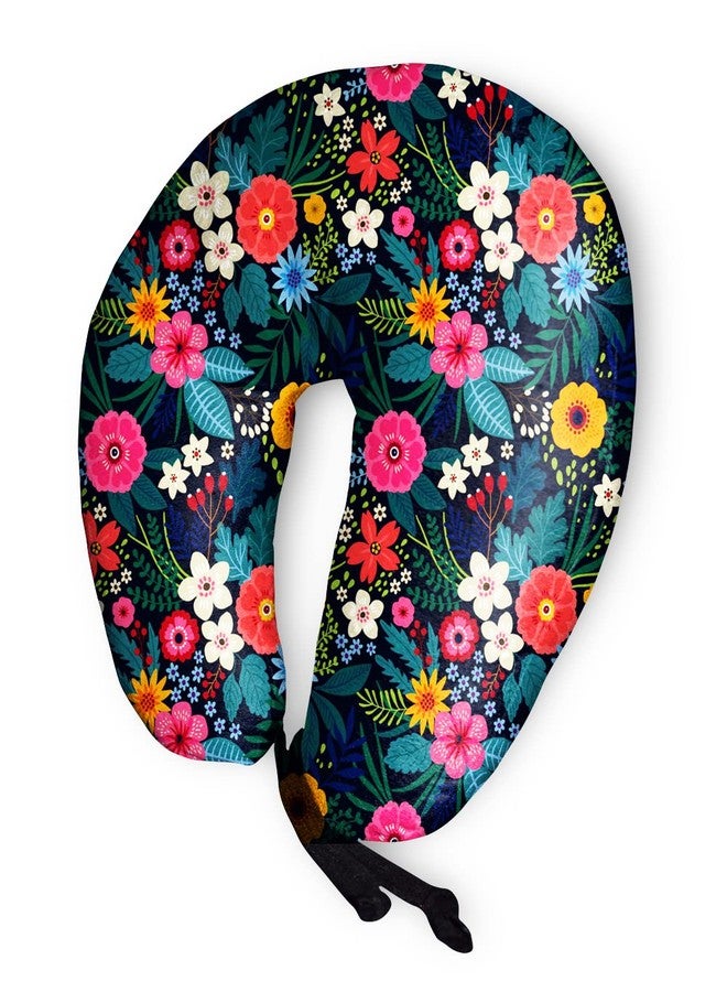 DREAMVIO Velvet Printed Neck Pillow Travel Headrest Accessory for Plane Flight Bus and Office Gifts - 16 X 16 Inch, Shape 5 (Multicolor) - Image 3