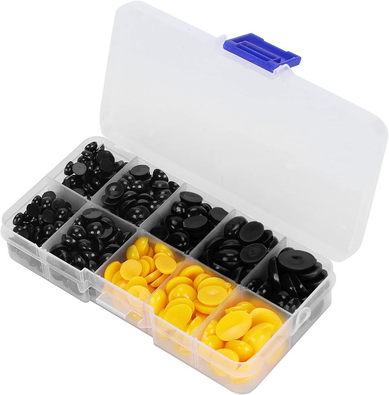 RASTKY Plastic Eyes Noses Durable DIY Doll Making Kit for Stuffed Animals 580Pcs for Teddy Bear Crafts (#3) - Image 1
