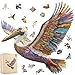 Mys Aurora Wooden Puzzles for Adults Cormorant Bird Jigsaw Puzzles300 Pieces 5MM Thick Unique Shaped Cormorant Bird Puzzle Family Game Gift for Adults and Kids 156 x 154 Inch - Image 2