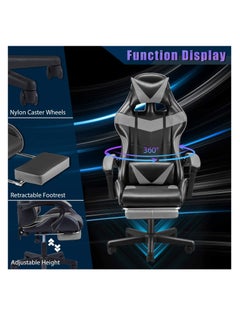 ZUIHAO Gaming Chair Ergonomic Office Chair Computer Chair with 3D Armrest PU Leather PC Chair with Footrest  - Image 3