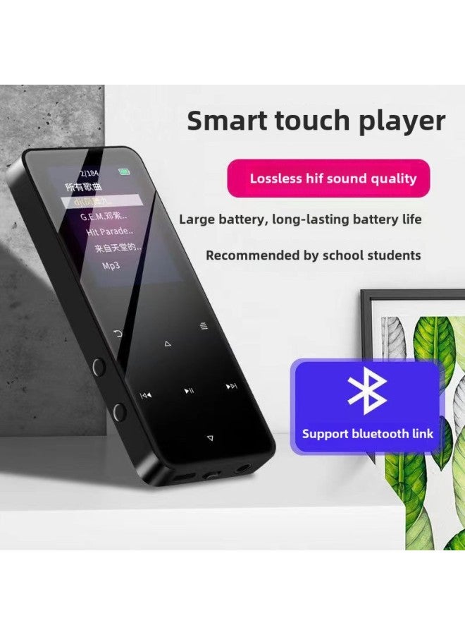 Bluetooth Mp3 Walkman Student Edition Special Mp4 Player For Novels And Songs Portable Small MP5 Genuine Goods-Body Color:Blue Touch Version [bluetooth 5.4+ Voice Dictionary/enlarged Battery]-Memory Capacity:64gb Has Downloaded Popular Resources (songs + Novels) - Official Standard  - Image 3