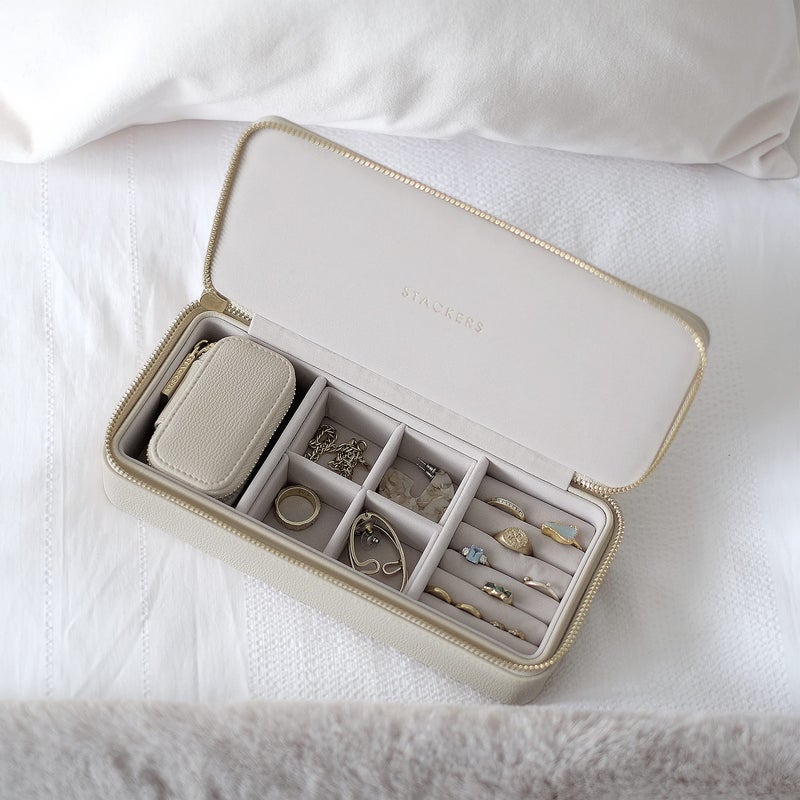 Stackers Large Travel Jewellery Box Oatmeal - Image 2