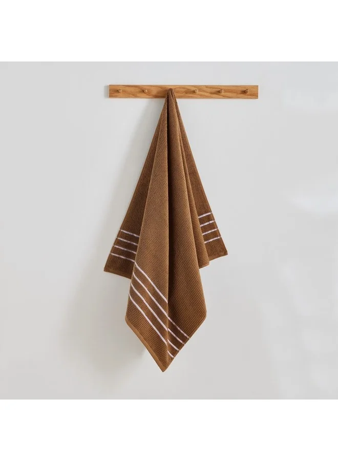 Home Box Mateo Ribbed Cotton Bath Towel 136 x 68 cm