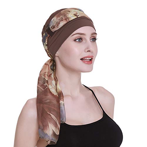 FocusCare Brown Stylish Turban for Chemo Womens Medical Hats for Breast Cancer - Image 5