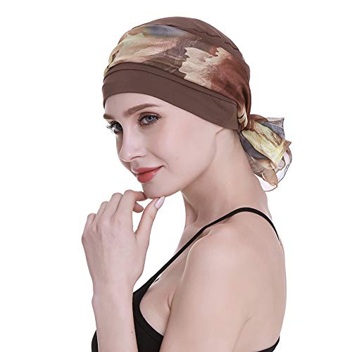 FocusCare Brown Stylish Turban for Chemo Womens Medical Hats for Breast Cancer - Image 4