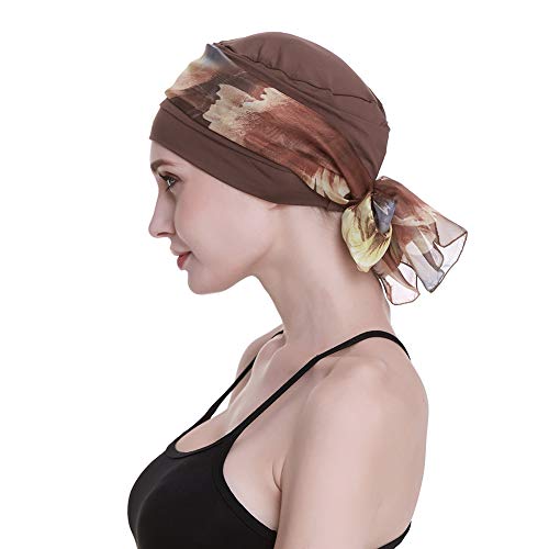 FocusCare Brown Stylish Turban for Chemo Womens Medical Hats for Breast Cancer - Image 3