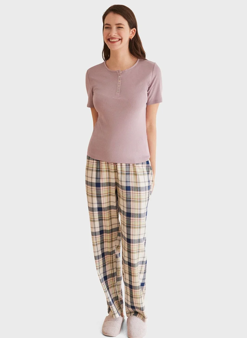 women'secret Mms Pan Short Sleeve Sleep T-Shirt