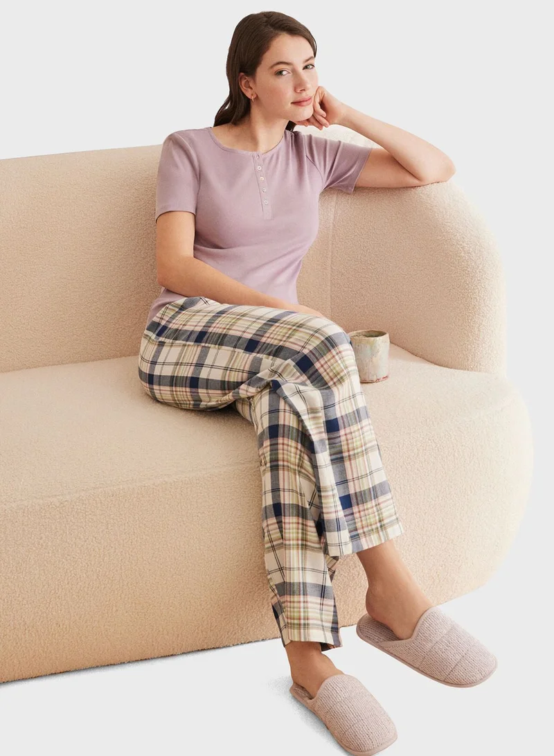 women'secret Mms Pan Short Sleeve Sleep T-Shirt