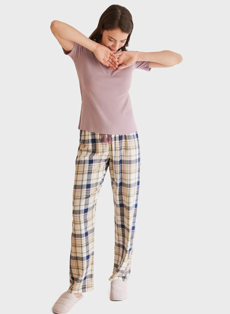 women'secret Mms Pan Short Sleeve Sleep T-Shirt