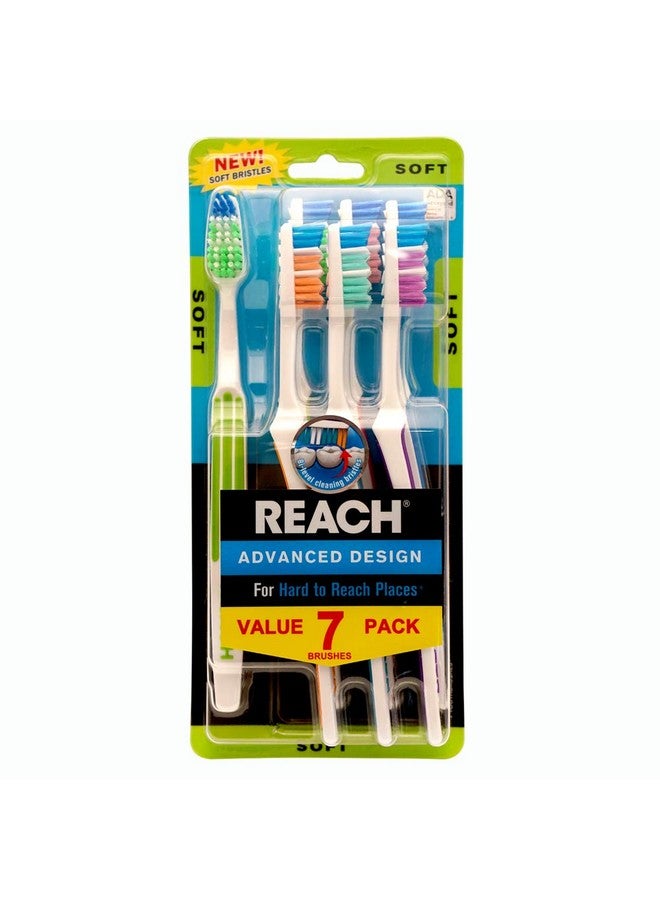 ريتش فرشاة أسنان REACH Advanced Design للبالغين، ناعمة، 7 قطع - Image 1