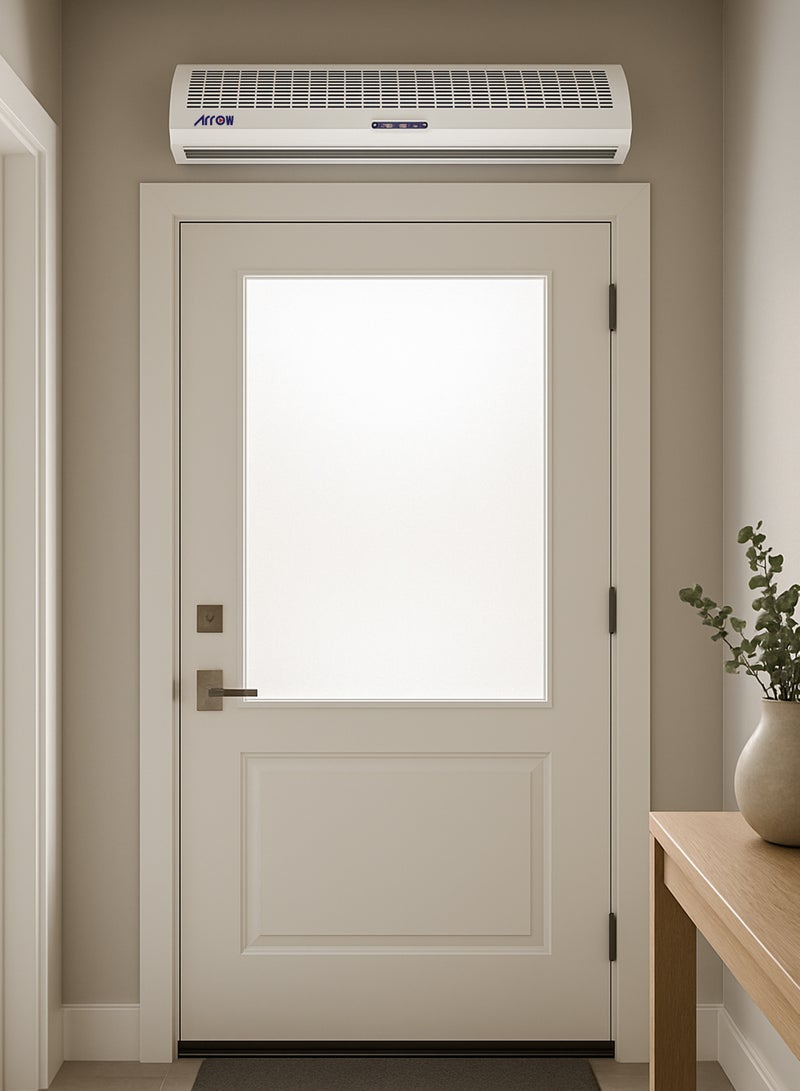 Arrow Air Curtain - 200 cm - With Remote Control - 240 Watts - Low Energy Consumption - Ergonomic Design - Powerful Air Flow - White - RO-200CARC - Image 3