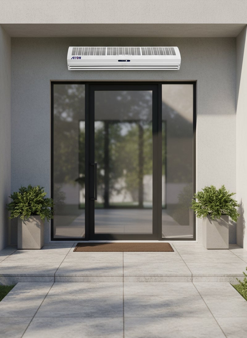 Arrow Air Curtain - 200 cm - With Remote Control - 240 Watts - Low Energy Consumption - Ergonomic Design - Powerful Air Flow - White - RO-200CARC - Image 4