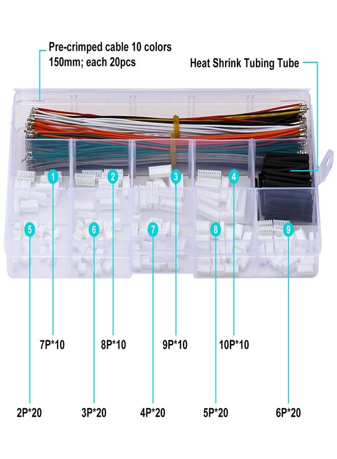 Yoeruyo Compatible with Molex Mini-SPOX 2.50mm 5264 Connector with Premium 22AWG Pre-Crimped Cables, 2P 3P 4P 5P 6P 5264 Housing (MX2.54-5264) - Image 2