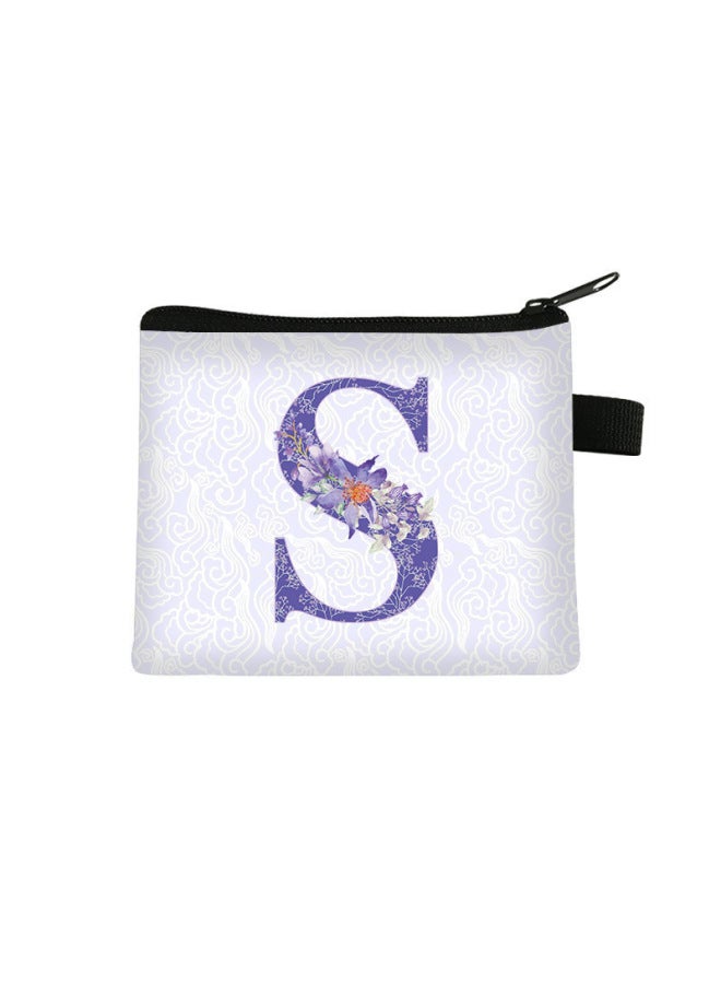 New Letter Coin Purse, Student Mini Cultural And Creative Storage Pouch, Children's Large-capacity Key Card Holder, Customizable With Pictures