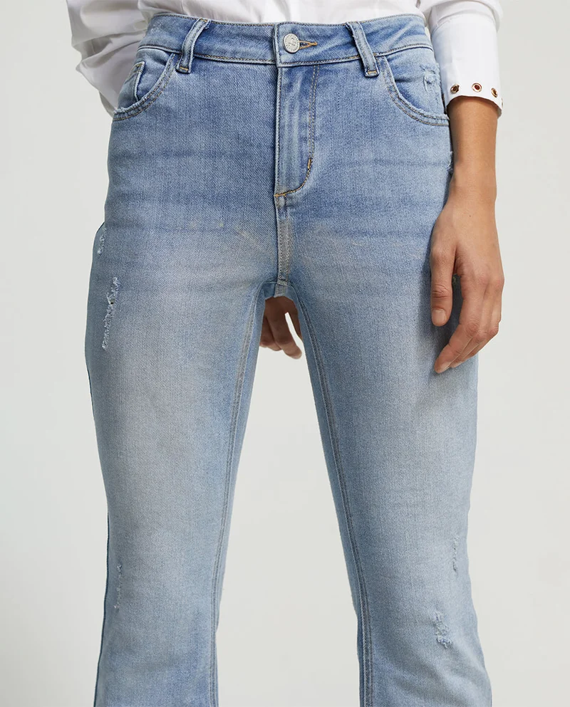 Lola Casademunt Iridescent-effect jeans