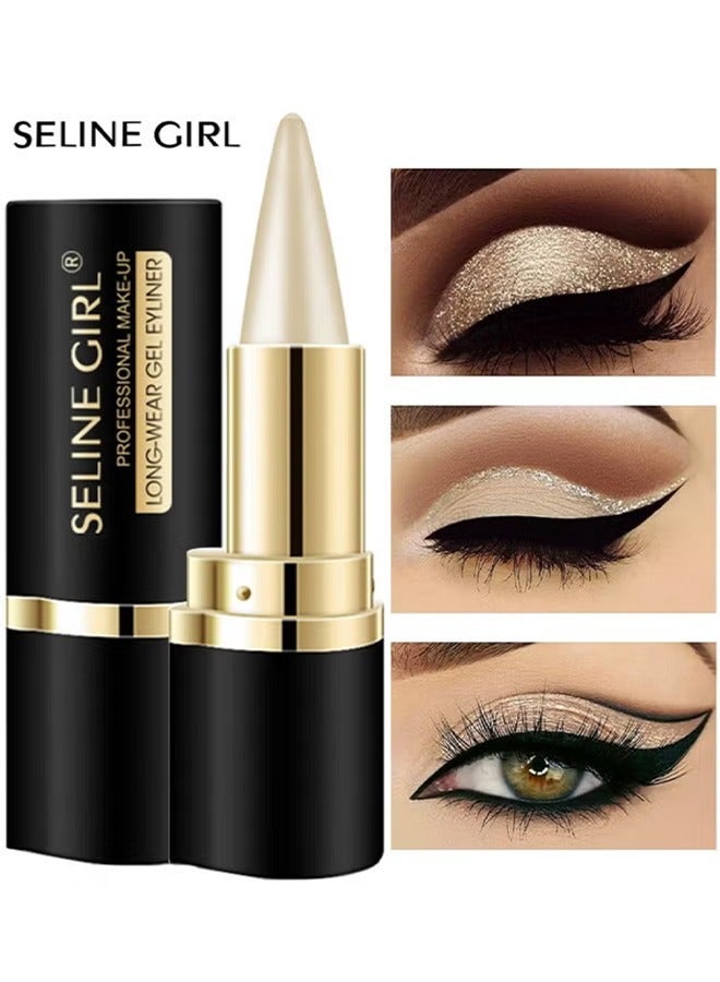 SELINE GIRL Smooth Gel Eyeliner-Black Eyeliner Pen Gel, Quick Drying Formula Eye Liner, Waterproof Smudge-Proof All Day Eyeliner Makeup, Long Lasting Create Statement Eye Look (01) - Image 1