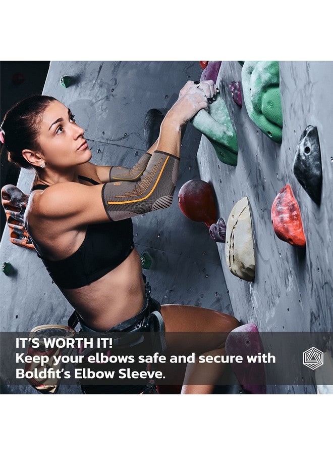 Boldfit Elbow Support For Pain Relief Tennis, Tennis Joint Support For Badminton Cricket & Sports-small, For Gym Men & Women - Image 5