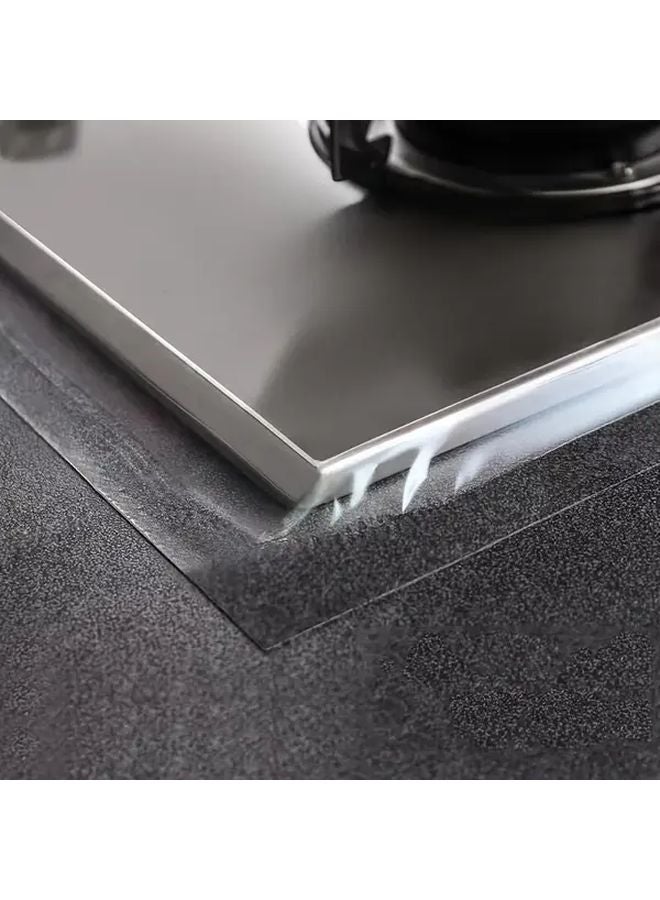 شريط لاصق شفاف مضاد للماء عريض 5 سم × 3 أمتار مقاوم للبقع لفجوات الأحواض - Image 4