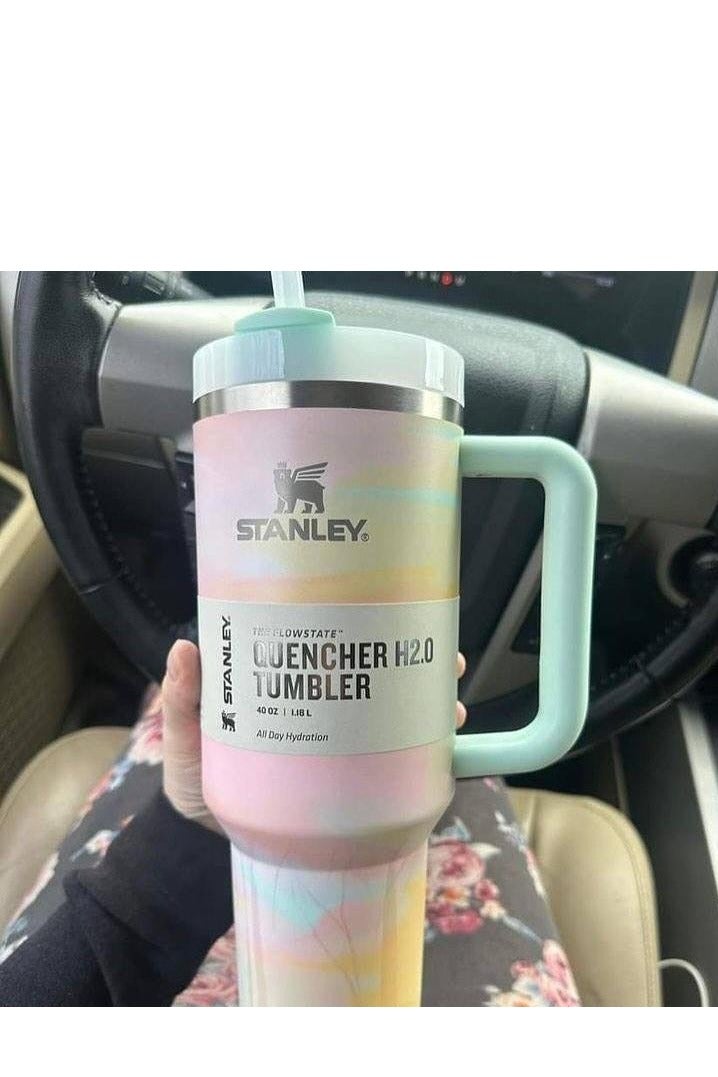 Stanley Stanley Quencher Stainless Steel Large Tumbler with Leak-Proof Lid and Built-In Straw, Double-Wall Insulation, Keeps Drinks Hot or Cold, Comfortable Handle, Ideal for Travel, Work, and Outdoors - Image 1