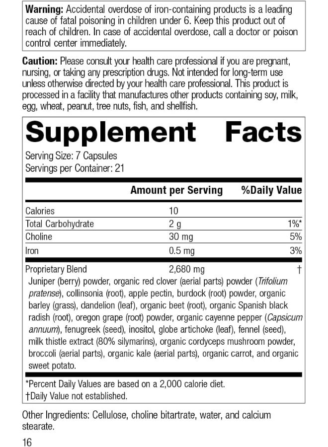 Standard Process SP Cleanse - Healthy Kidney & Liver Support Supplement - Formula Aids Gallbladder Function - Digestive Support Supplement with Apple Pectin, Barley, Beetroot & More - 150 Capsules - Image 2