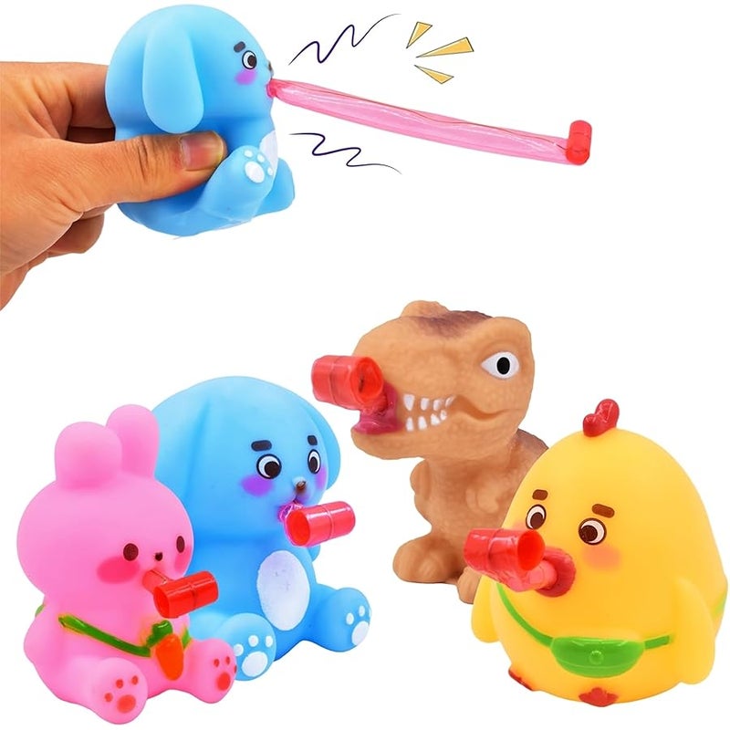 RMISODO 4Pack Easter Stress Tongue Sticking Out Toys, Novelty Relief Squeeze Toys for Kids Boys Girls Easter Basket Stuffers Egg Fillers Gifts Party Favors - Image 2