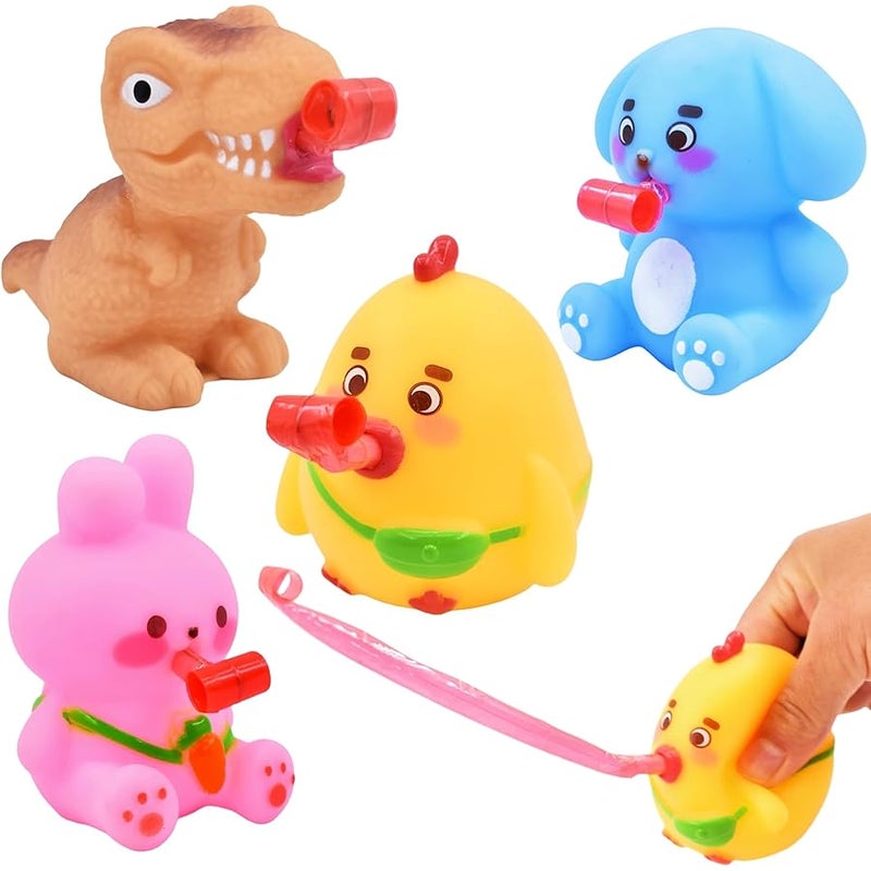 RMISODO 4Pack Easter Stress Tongue Sticking Out Toys, Novelty Relief Squeeze Toys for Kids Boys Girls Easter Basket Stuffers Egg Fillers Gifts Party Favors - Image 1