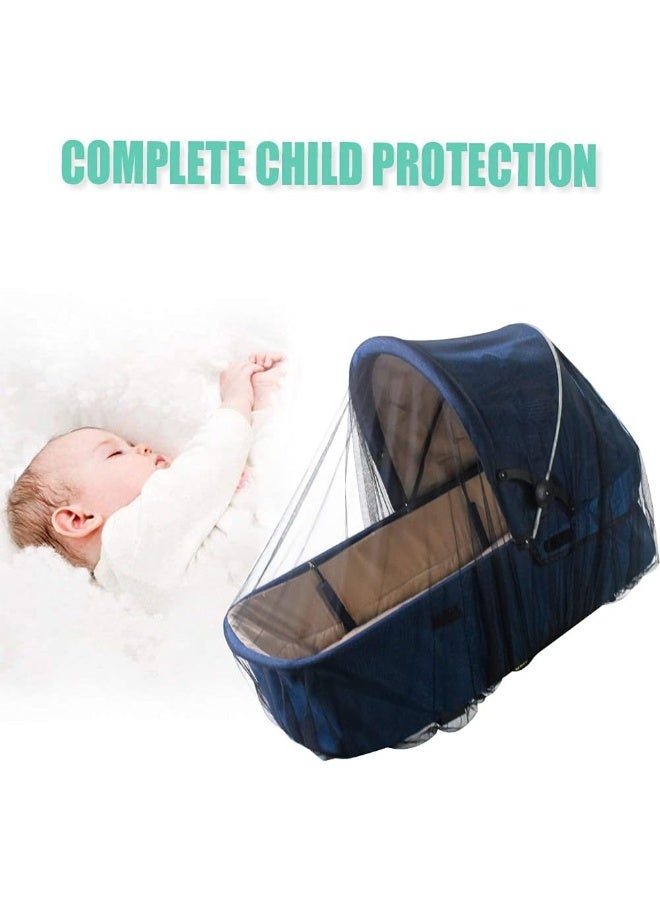 Sysmie Mosquito Net for Stroller (2 Pack) - Durable Baby Stroller Mosquito Net - Perfect Bug Net for Strollers, Bassinets, Cradles, Playards, Pack N Plays and Portable Mini Crib - Image 5