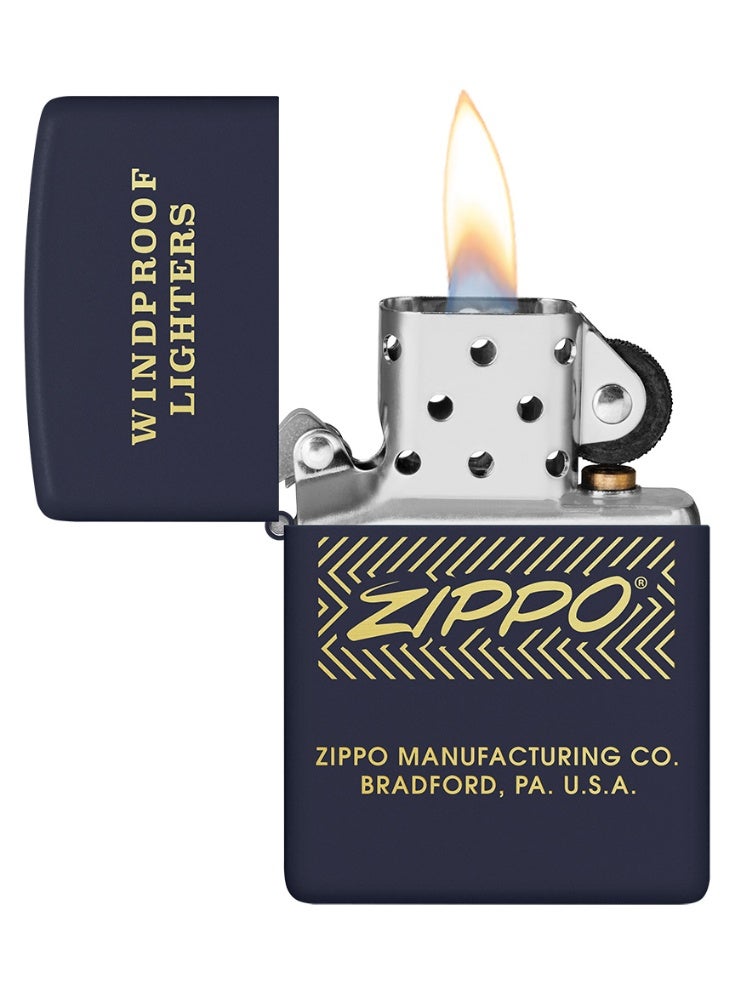 Zippo 48708 239 Windproof Lighter Design Navy Matte Windproof Lighter - Image 3