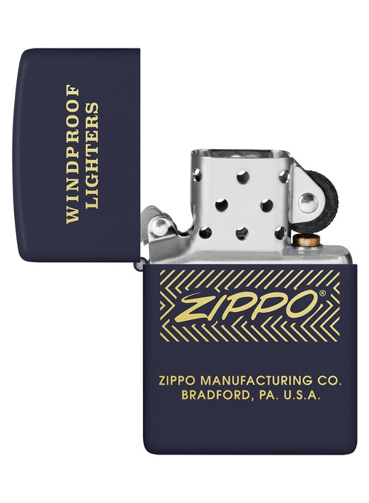 Zippo 48708 239 Windproof Lighter Design Navy Matte Windproof Lighter - Image 4
