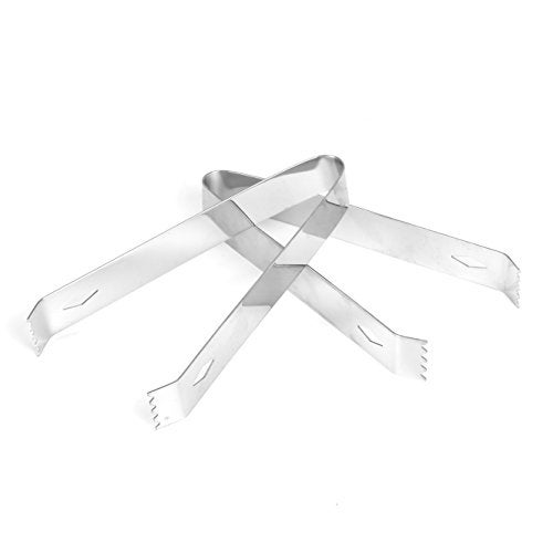 USATDD 2 Pack Ice Tongs 5.9 Inch Small Serving Tongs Food-Grade Small Tongs for Appetizers Stainless Steel Sugar Tongs Ice Tongs for Ice Bucket Party Coffee Bar, Silver - Image 4