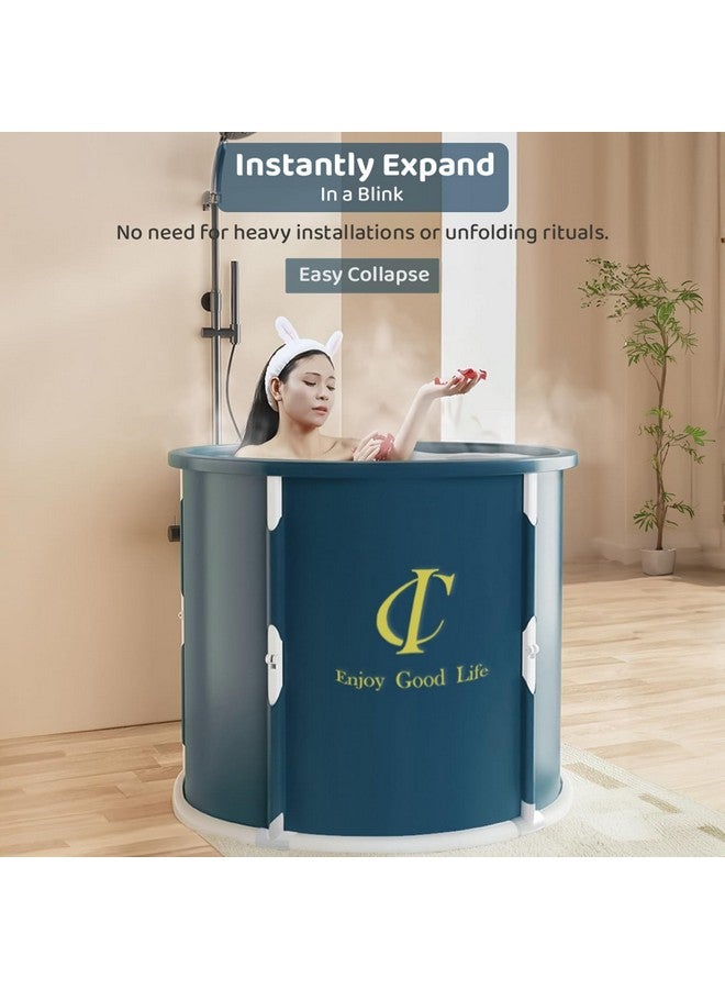 StarAndDaisy Ice Bath Tub for Athletes - Portable & Highly Durable - Sport Recovery Cold Bath,Insulated Spa Buckets for Cold Baths - Blue - Image 4