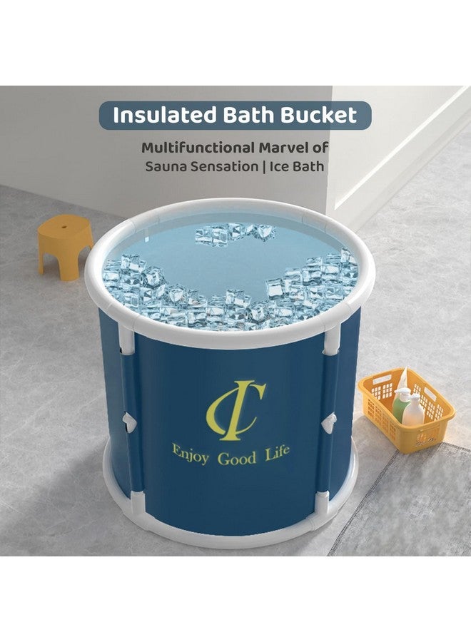 StarAndDaisy Ice Bath Tub for Athletes - Portable & Highly Durable - Sport Recovery Cold Bath,Insulated Spa Buckets for Cold Baths - Blue - Image 2